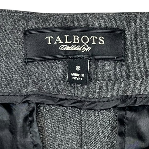 Talbots Signature Boot Grey Career Trousers Size 8 - Picture 12 of 15